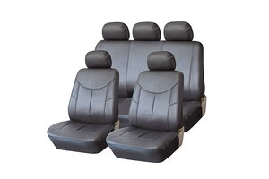 Изображение 1, KT 835626 Авточехлы универсальные экокожа серые Style KRAFT