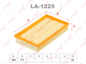 Изображение 1, LA1225 Фильтр воздушный JAGUAR XF LYNX