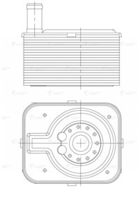 Изображение 2, LOC1838 Радиатор масляный VW Golf (03-) LUZAR