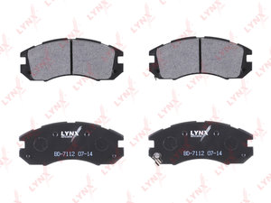 Изображение 1, BD7112 Колодки тормозные SUBARU Impreza (92-00) задние (4шт.) LYNX