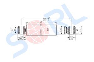 Изображение 2, А1-237/412.2905006-01 Амортизатор МАЗ полуприцепа 237/412 БААЗ