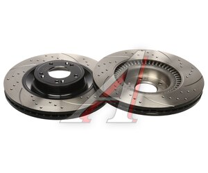 Изображение 1, BDF106 Диск тормозной HYUNDAI Equus (09-) передний перфорированный комплект TAYGA