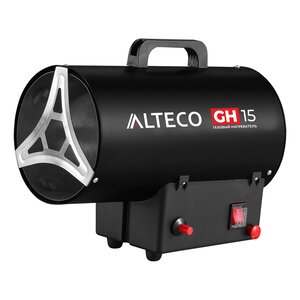 Пушка тепловая 15кВт 320куб.м/ч газовая ALTECO, 39821,
                                                          фото 1 Изображение 1, GH-15 Пушка тепловая 15кВт 320куб.м/ч газовая ALTECO