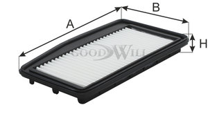 Изображение 3, AG493 Фильтр воздушный CHEVROLET Spark GOODWILL