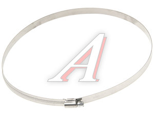 Изображение 1, 210-230 Хомут ленточный 210-230мм (12мм) червячный нержавеющая сталь KVP