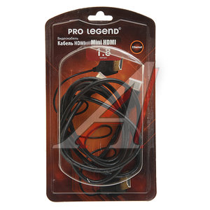 Изображение 1, PL1128 Кабель miniHDMI 1.8м PRO LEGEND