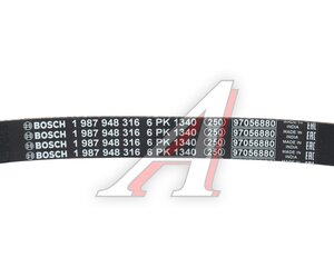 Изображение 5, 1987948316 Ремень приводной поликлиновой 6РК1340 BOSCH