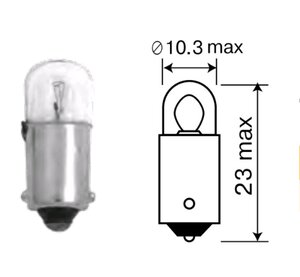 Изображение 2, 62402 Лампа 24V T2W BA9s МАЯК (ОАО КАМАЗ)