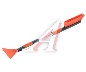 Изображение 2, 48334 Щетка со скребком телескопическая 82-100см оранжево-зеленая LI-SA