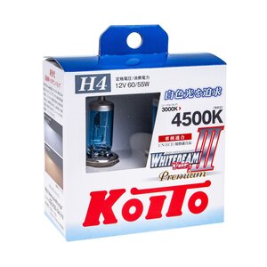 Изображение 3, P0744W Лампа 12V H4 60/55W P43t 4500K бокс (2шт.) KOITO