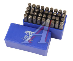 Изображение 1, JTC-7253 Клейма буквенные кириллица 6мм (HRC 60+-2град. DIN 1451) JTC