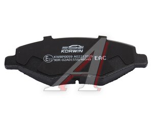 Изображение 3, KWBP0059 Колодки тормозные CHERY Amulet (06-) передние (4шт.) KORWIN