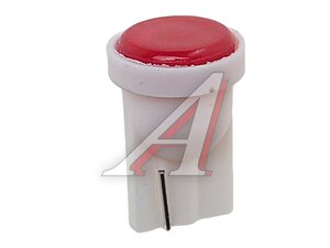 Изображение 1, ME-010514R Лампа светодиодная 12V W5W T10W 1W W2.1x9.5d бесцокольная COB RED MEGA ELECTRIC