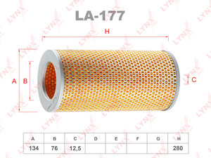 Изображение 1, LA177 Фильтр воздушный TOYOTA Hiace (89-04) LYNX