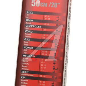 Изображение 4, WB50010 Щетка стеклоочистителя 500мм каркасная FENOX