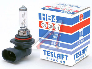Изображение 1, 143285 Лампа 12V HB4 51W P22d 1100лм Стандарт TESLAFT (Россия)