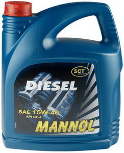 Изображение 1, 1205 Масло дизельное DIESEL 15W40 CH-4/SL мин.1л 7402 MANNOL