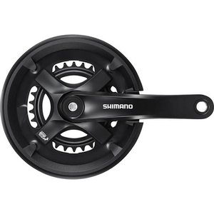 Изображение 1, FC-TY501 Система велосипедная 175мм 48/38/28T защита черный SHIMANO