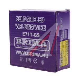 Изображение 4, Е71T-GS Проволока сварочная d=1.0мм 1.0кг флюсовая BRIMA