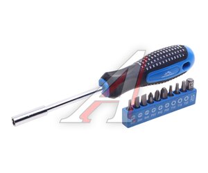 Изображение 1, 0052-11 Отвертка с набором бит CrV 11 предметов VERTEXTOOLS