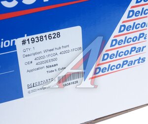 Изображение 5, 19381628 Ступица NISSAN Tiida передняя DELCOPARTS