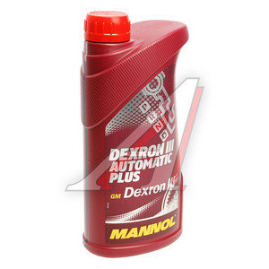 Изображение 1, 1335 Масло трансмиссионное ATF DEXRON III Automatic Plus 1л 8206 MANNOL