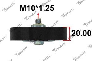 Изображение 2, ABTTO1027 Ролик приводного ремня TOYOTA Land Cruiser (J200) обводной TEBACITY