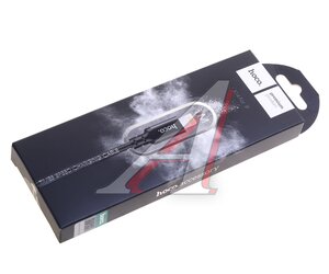 Изображение 2, X14 black Кабель iPhone (5-) 2.4A 1м черный HOCO