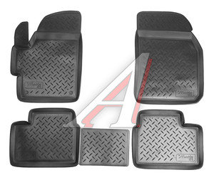 Изображение 1, NPL-Po-15-27 Коврик салона DAEWOO Matiz (01-) полиуретан 4шт. NORPLAST