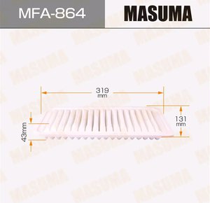 Изображение 1, MFA864 Фильтр воздушный DAIHATSU Sirion 2 (05-) MASUMA