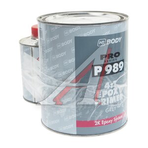 Изображение 3, 9890700001 Грунт эпоксидный 989 1кг с отвердителем 732 EPOXY 0.25л BODY