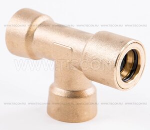 Изображение 8, 467.T.8-6-8.31.В Соединитель трубки ПВХ, полиамид d=6мм-8мм-8мм тройник латунь TISCON