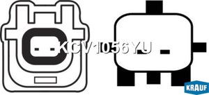 Изображение 3, KCV1056YU Компрессор NISSAN X-Trail (T31) кондиционера KRAUF