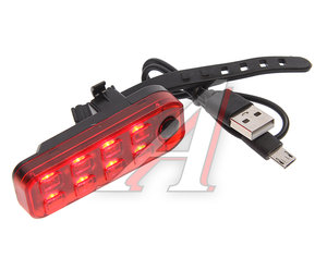 Изображение 1, BZ-1545 Фонарь велосипедный задний USB с аккумулятором