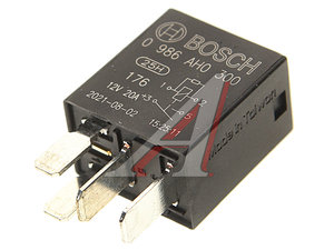 Изображение 2, 0986AH0300 Реле электромагнитное 12V 4-х контактное 20А замыкающее с резистором BOSCH
