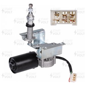 Изображение 1, VWF0305 Мотор-редуктор стеклоочистителя ПАЗ-3205 левый 12V STARTVOLT