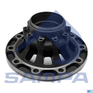 Изображение 2, 075.165/SD Ступица SAF колеса (без подшипника) SAMPA