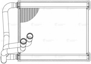 Изображение 3, LRh0802 Радиатор отопителя KIA Cerato (08-) LUZAR