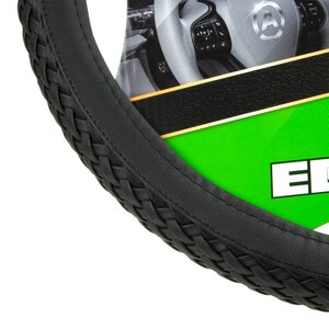 Изображение 4, AP-810 BK (M) Оплетка руля (M) 37-39см черная натуральная кожа AUTOPROFI
