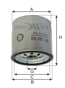 Изображение 3, OG601HQ Фильтр масляный CHERY A3, A5, Tigo, Fora (09-) GOODWILL