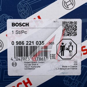 Изображение 8, 0986221035 Катушка зажигания PEUGEOT 106, 206, 306, 307 CITROEN C2, C3 BOSCH