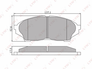 Изображение 1, BD7514 Колодки тормозные TOYOTA Cresta (96-01) передние (4шт.) LYNX