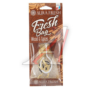 Изображение 1, 23052 Ароматизатор подвесной гранулы (wood & spices) 20г Fresh Bag AURA FRESH