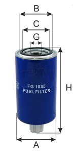 Изображение 4, FG1035 Фильтр топливный КАМАЗ (дв.CUMMINS) GOODWILL