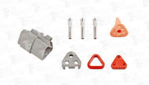 Изображение 1, 7802132 Разъем SCANIA 3-х контактный TE PARTS