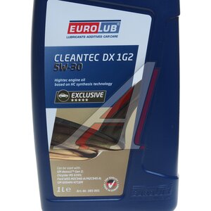 Изображение 2, 385001 Масло моторное CLEANTEC DXS SP/GF-6A 5W30 синт.1л EUROLUB