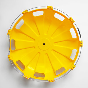 Изображение 2, МК-ПЛ-Р18 Колпак колеса R-22.5 переднего пластик (желтый) Турбо ТТ