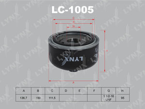 Изображение 4, LC1005 Фильтр масляный VW LT28, 35 (99-06) LYNX