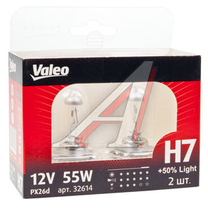 Изображение 2, 032614 Лампа 12V H7 55W PX26d +50% блистер (2шт.) Light VALEO