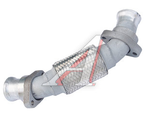 Изображение 2, 54232 Труба выхлопная глушителя MERCEDES Actros с гофрой левая от турбины (цинк) E-line DINEX